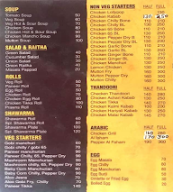 S A Food Corner menu 1