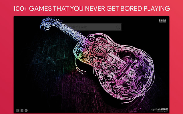 Guitar Wallpaper HD Custom New Tab