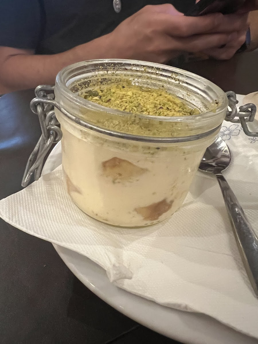 Pistachio tiramisu