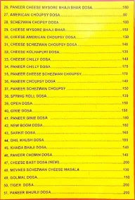 Raj Dosa & Fast Food menu 4