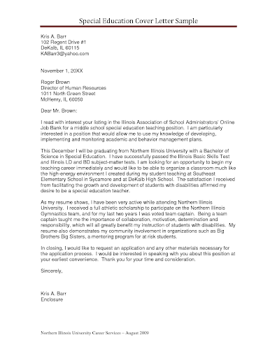 Special Education Cover Letter from lh3.googleusercontent.com