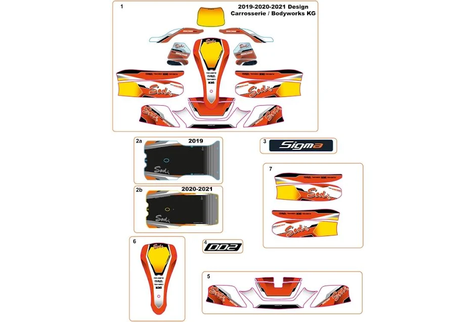 BODYWORK STICKERS SIGMA DD2 2019 - 2021