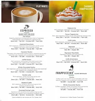 Starbucks menu 1