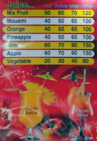 Paras Juice Center menu 1