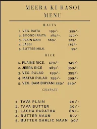 Meera Ki Rasoi menu 3