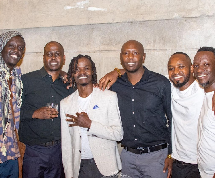 Juliani with his friends at his wedding party Image: courtesy