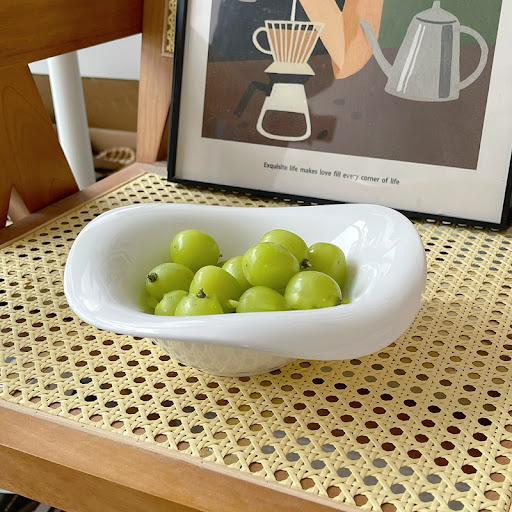 Title 5, Simple French shaped flower plate for elegant f...