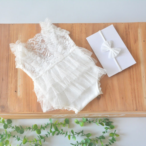 Title 6, Lace Pleated Jumpsuit Newborn Baby Photography ...