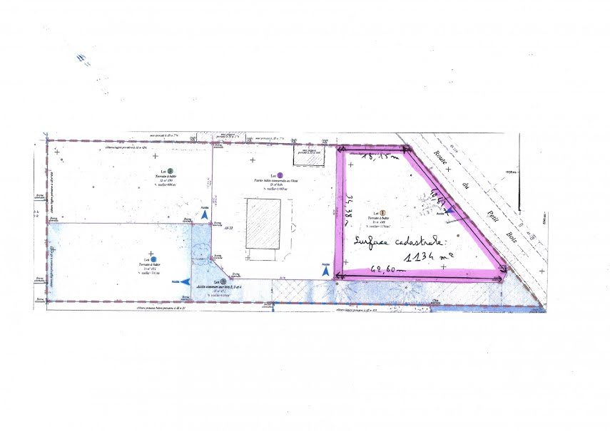 Vente terrain  1134 m² à Savonnieres (37510), 147 000 €