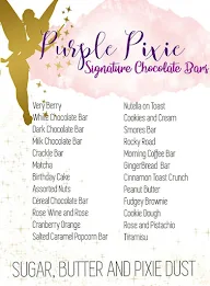 Purple Pixie Cakes And Confections menu 8