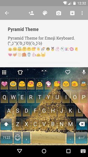 Pyramid Emoji Keyboard Theme