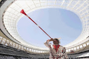 Ajax minstrel Christie Tockley of Manenberg at the first game on Cape Town Stadium.Picture: ESA ALERXANDER 23/01/2010