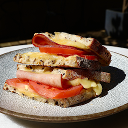 Toasty with Ham, Cheese & Tomato