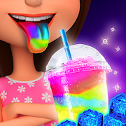 DIY Rainbow Glowing Ice Slushy  Icon