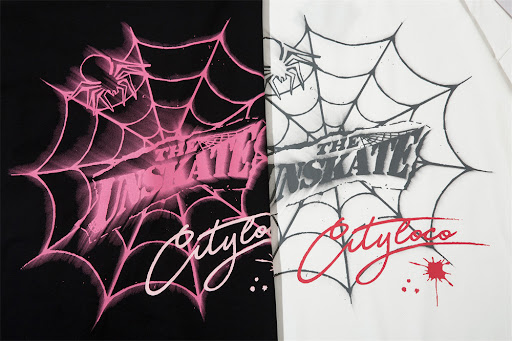 Title 4, Spider Web Printed Short Sleeve High Street Nic...