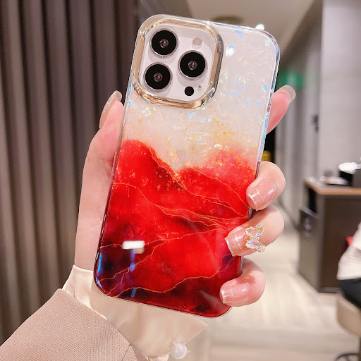 Title 4, Electroplated Mirror Ring Mobile Phone Case off...