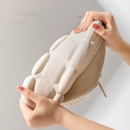 Title 5, Waterproof High-top Cotton Slippers for Women, ...