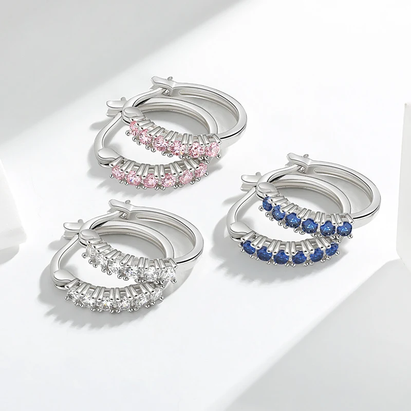 Simple all-matching graceful colorful sapphire earrings that enhance your style with a touch of elegance and are perfect