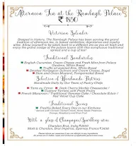 The Verandah - Taj Rambagh Palace menu 1