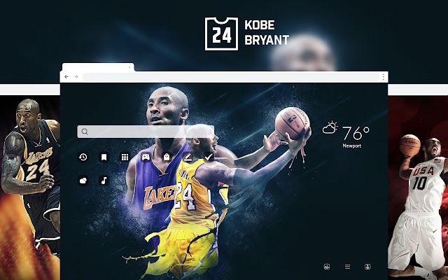 Kobe Bryant NBA Basketball HD Theme