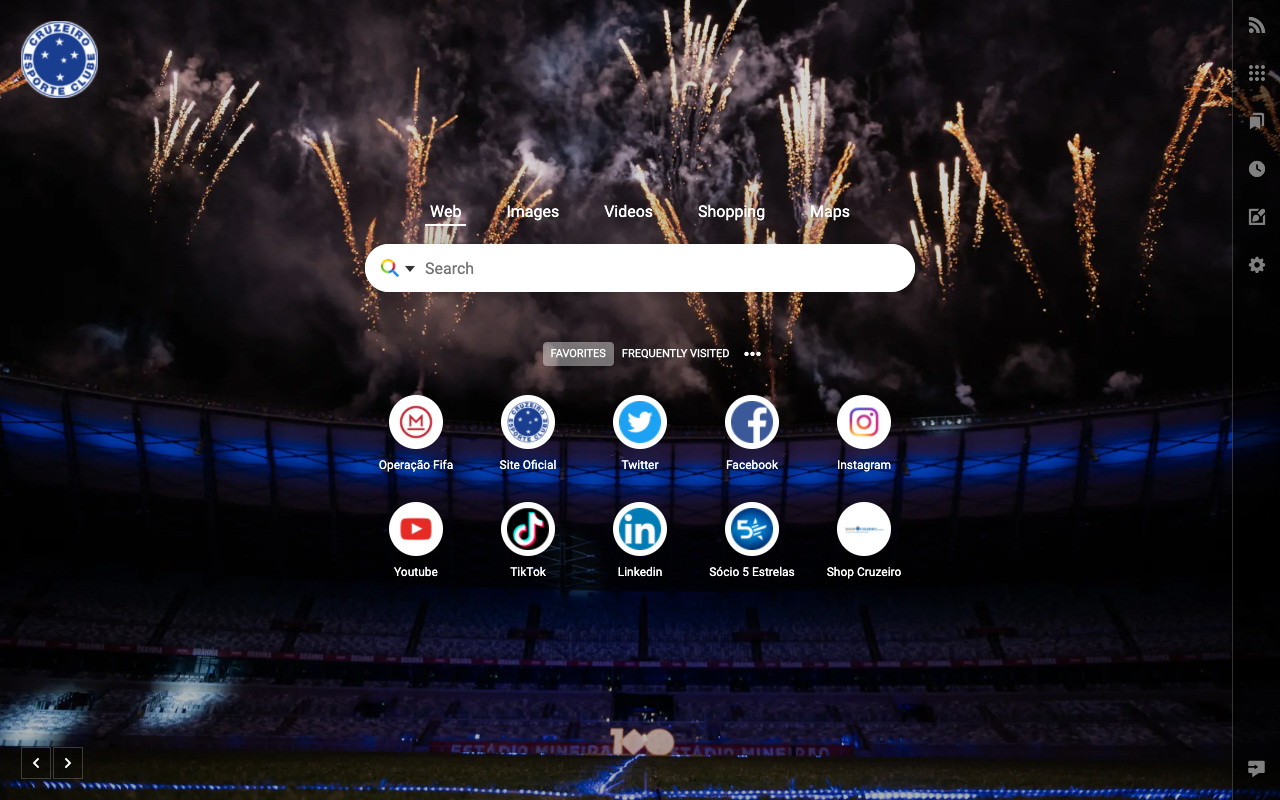 Cruzeiro New Tab Preview image 3