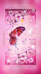 Pink butterfly launcher - náhled