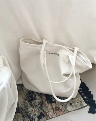 Minimalist letter shoulder canvas b - 1