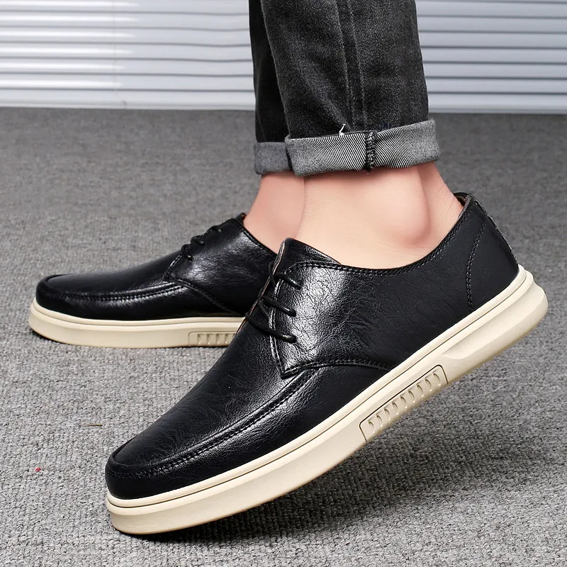 Title 1, Chaussures Décontractées en Cuir pour Homme, Po...