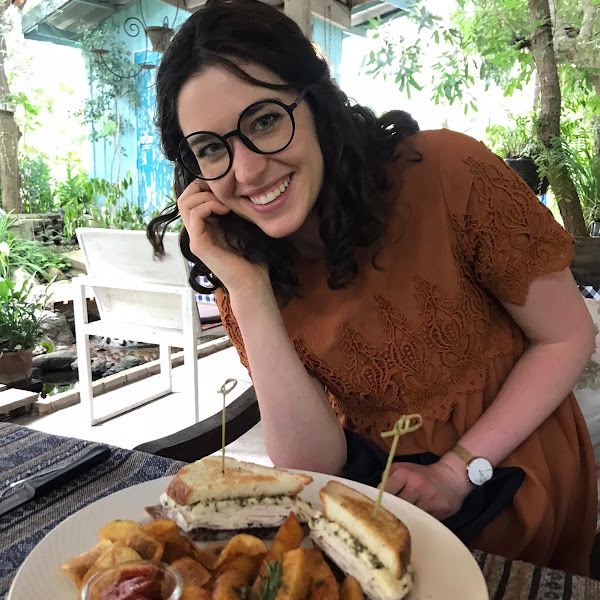 Chicken and brie sandwich + house made chips, chips and sauce :)