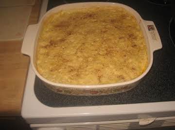 Pineapple rice pudding