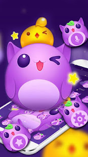 Ungu Lucu Kartun Hamster Tema 1.1.2 APK + Mod (Unlimited money) untuk android