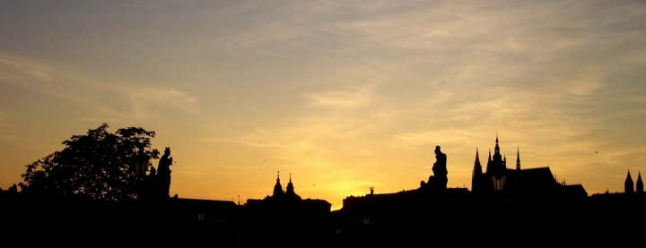 Silhouette sul ponte di Praga! di cicealix