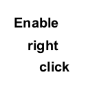 Enable right click chrome extension