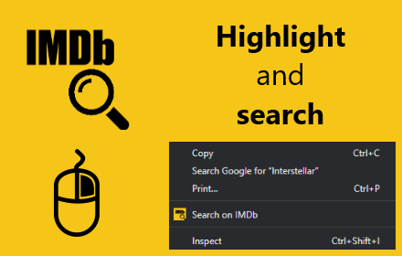 IMDb Search with Right-Click (Context menu) Preview image 0