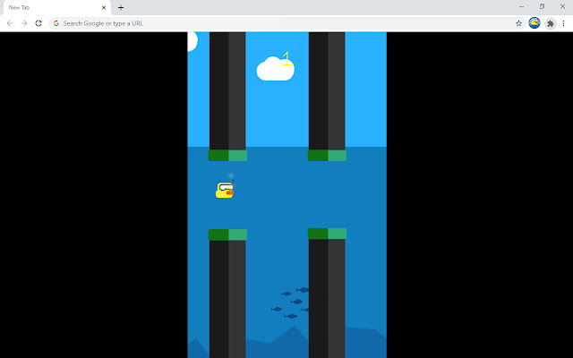 Duck Dive Arcade Game chrome extension