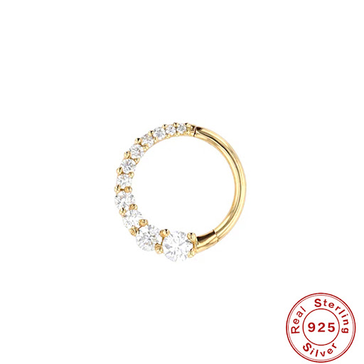Title 5, S925 Sterling Silver INS Minimalist Ear Bone St...