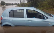 David Da Silva Medeiros's my mother-in-law's car was caught in a flood in Centurion.