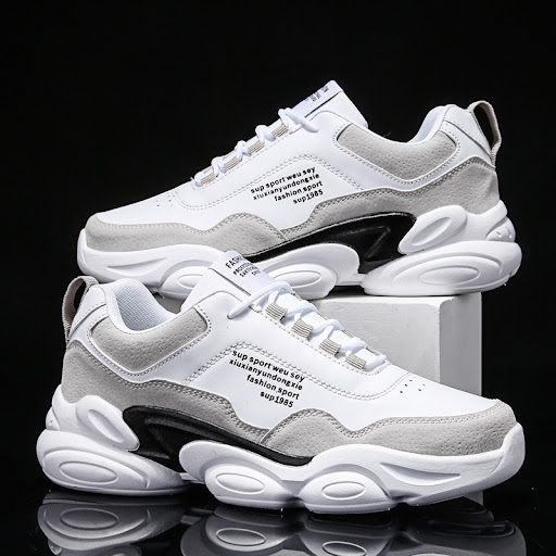 Title 3, Mens Casual Sneakers Youth Trend Thick Sole Da...