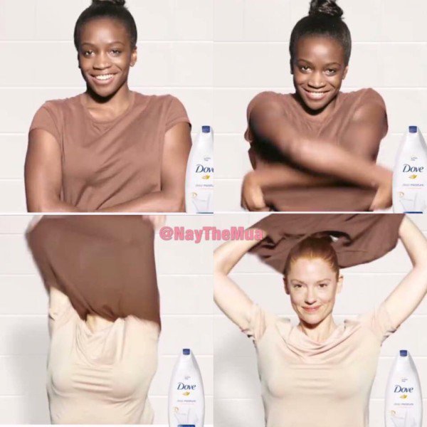 A screengrab of the offending advert from Dove.