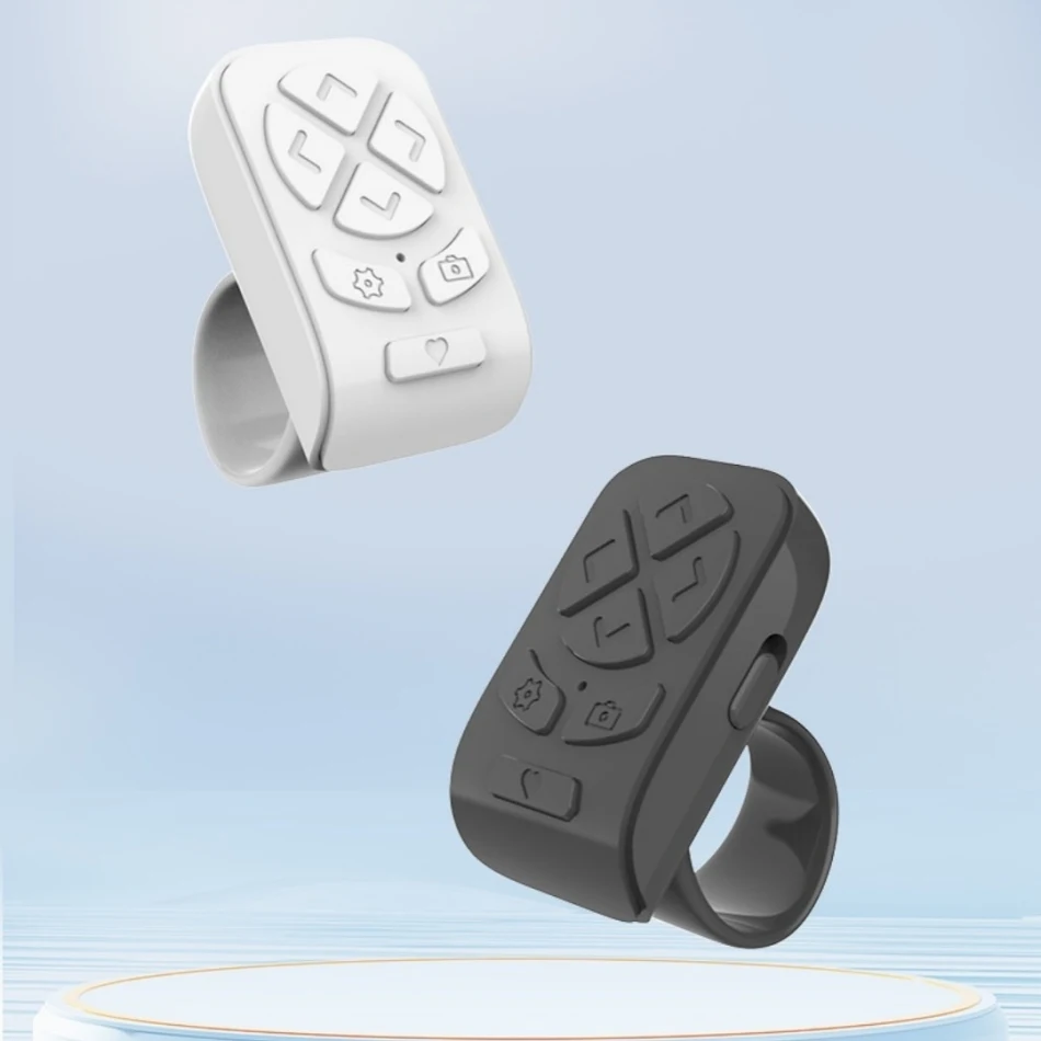 Draagbare Bluetooth-ring afstandsbediening voor thuis. Bedien muziek, presentaties en meer handsfree en gemakkelijk. Eenvoudig te gebruiken.