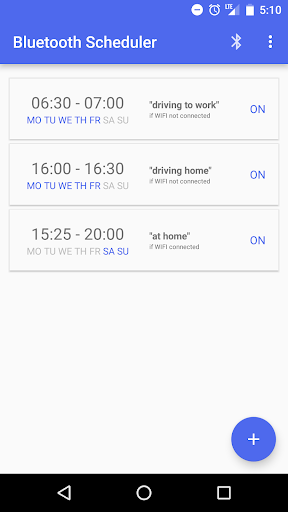 Bluetooth Scheduler Free