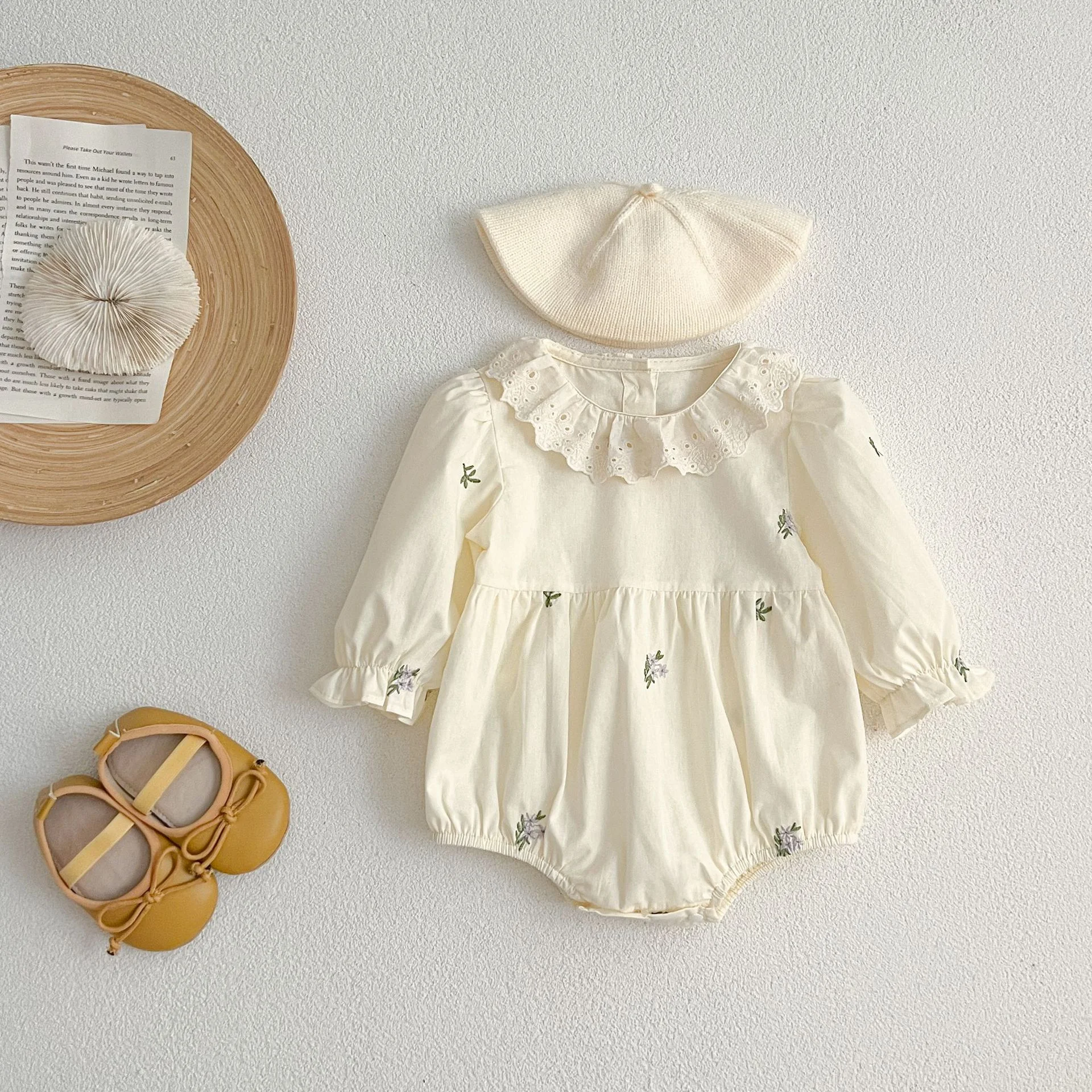 Title 14, Baby romper voor dames, lange mouwen, wikkeldes...