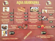 Aqsa Shawarma menu 2