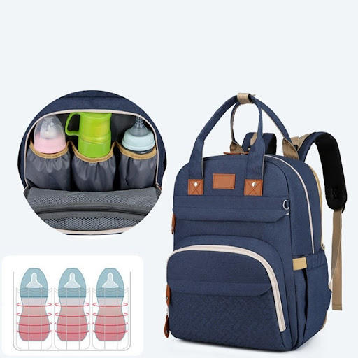 Title 5, Foldable Sleeping Mommy Shoulder Diaper Bag, sp...