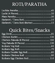 Kolkata calling menu 4