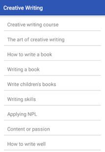 Creative writing apps for android