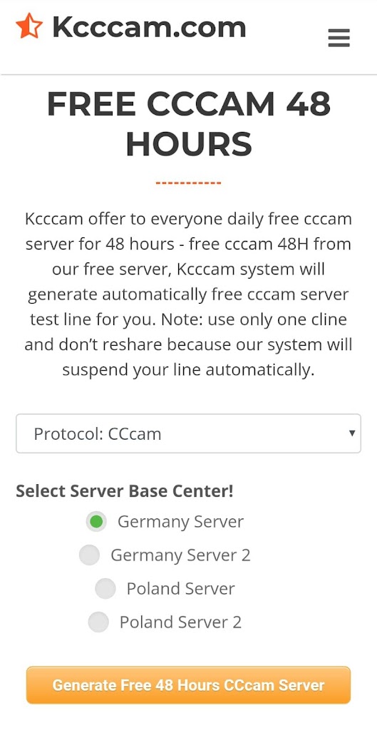 free cccam test