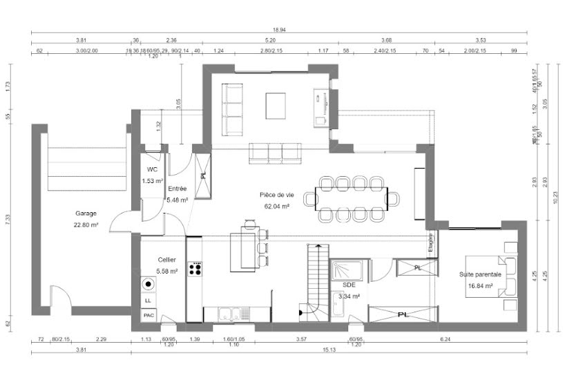  Vente Terrain + Maison - Terrain : 800m² - Maison : 130m² à Grangues (14160) 