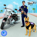 Icon Police Dog Crime Bike Chase