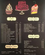 Cake Junction menu 1